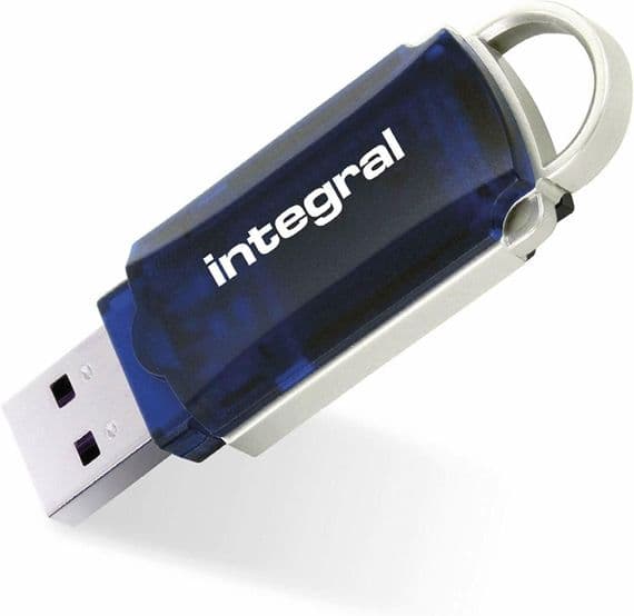 Integral Courier 64GB USB 2.0 Flash Drive - 64GB Memory Stick | Cables 4 ALL
