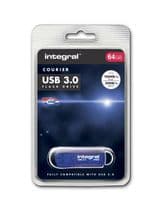 Integral Courier 64GB USB 3.0 Flash Drive - Superspeed Memory Stick | Cables 4 ALL