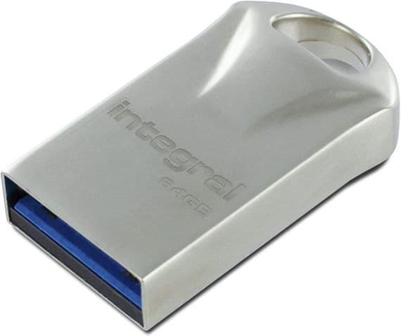 Integral Fusion 64GB USB 3.0 Flash Drive Superspeed USB Small Memory Stick | Cables 4 ALL