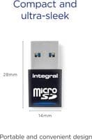 Integral USB 3.0 Micro SD Card reader - MicroSD, MicroSDHC, MicroSDXC  | Cables 4 ALL