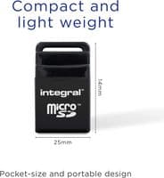 Integral USB Micro SD Card reader - Micro SDHC, Micro SDXC | Cablesall