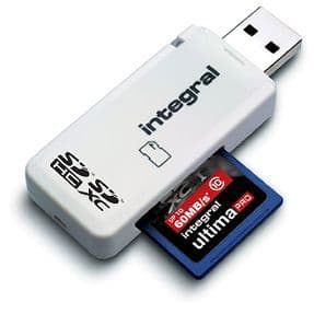 Integral USB SD Card Reader - SDHC / SDXC