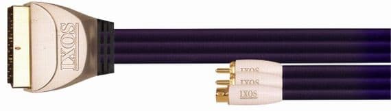 Ixos 143AV-300 S-Video & 2 RCA to Scart Lead - 3 Metre