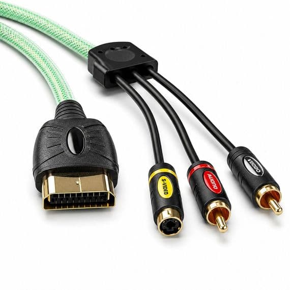 Ixos XBOX S-Video +2 Phono RCA Cable - 2m