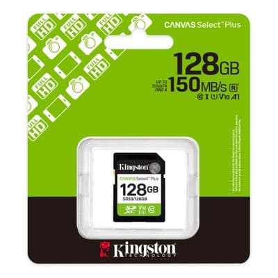 Kingston 128GB SD Card  - 128GB SDXC Canvas Select Plus