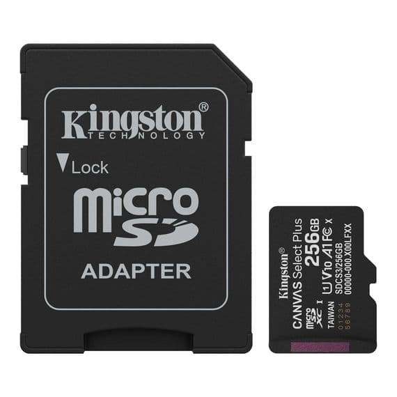 Kingston 256GB Micro SD Card  - 256GB Micro SDXC | Cables 4 ALL
