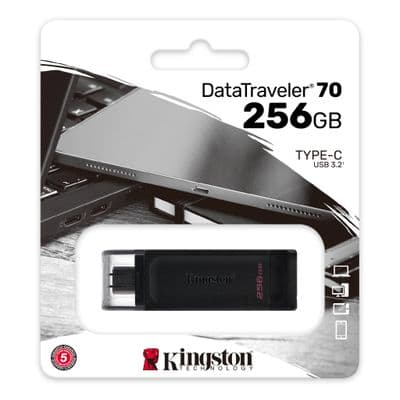 Kingston 256GB USB C Flash Drive - DT70
