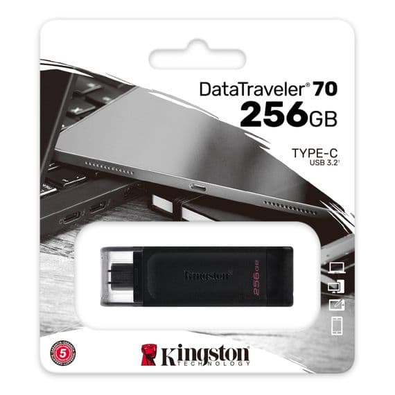 Kingston 256GB USB C Flash Drive - DT70  | Cables 4 ALL