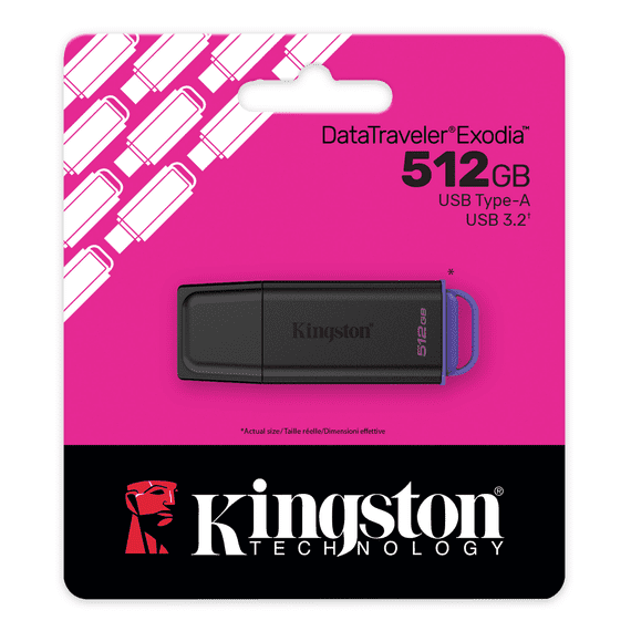 Kingston  512GB USB 3.2 Flash Drive - DataTraveller Exodia | Cables 4 ALL