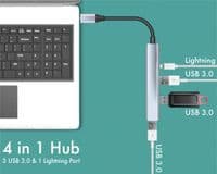 Lightning to 3x USB /  20w Charging Adapter | Cables 4 ALL