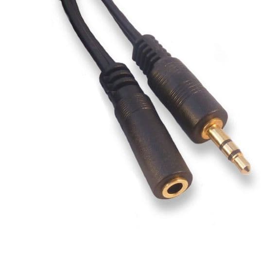 Long 15m 3.5mm Jack Headphone Extension cable - 15 Metres | Cables4all