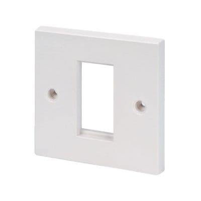 Low Profile Modular AV Faceplate - Fits 1 x 25mm Audio / Video Module