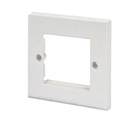 Low Profile Modular AV Faceplate - Fits 2 x 20mm Audio / Video Modules