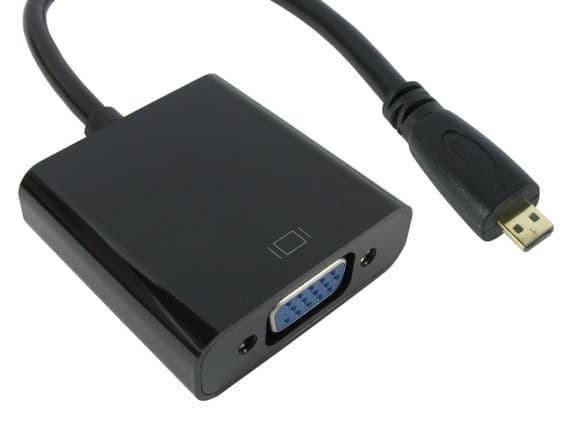 Micro HDMI to VGA Converter - Convert HDMI to VGA