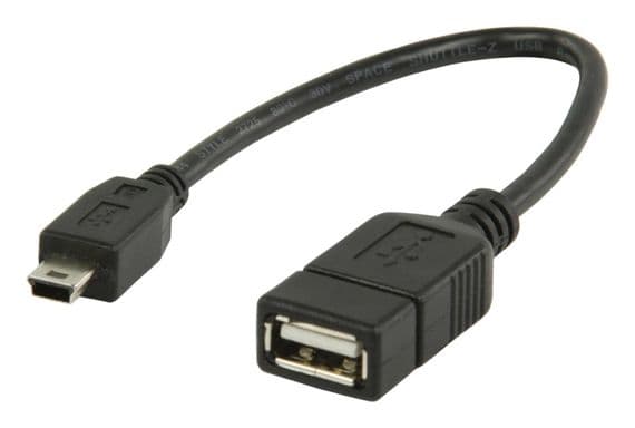 Mini USB OTG Cable - USB Mini B - 5 pin to USB A | Cables4all