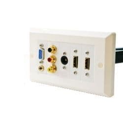 Modular AV Wall Plates