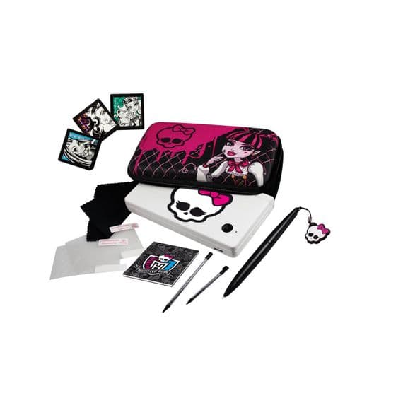 Monsters High Draculaura Nintendo 3DS Accessory Kit - Case, Stylus, Cleaning Cloth | Cables4all