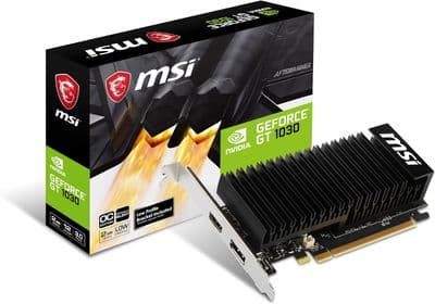 MSI GeForce GT 1030 2GHD4 LP OC 2GB GDDR4 Low Profile Graphics Card