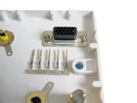 Multi Connection AV Wall Plate with RCA VGA and 3.5mm Jack Connections only £9.49 at Cables 4 ALL