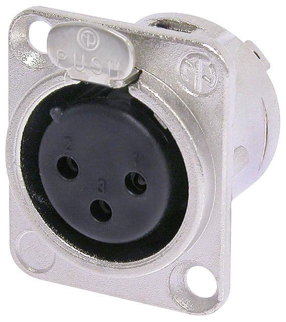 Neutrik NC3FD-L-1 3 Pin Female XLR Panel Socket | Cables 4 ALL