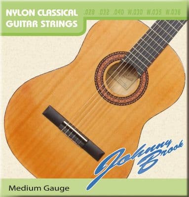 Nylon Acoustic Guitar Strings - Set Of 6 Medium Gauge Strings
