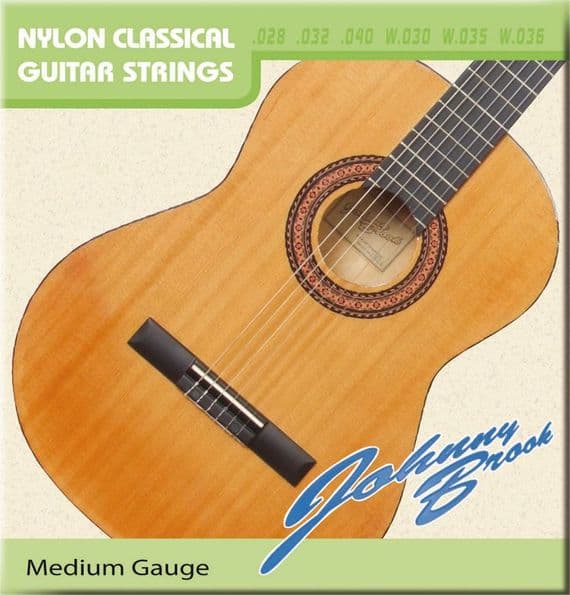 Nylon Acoustic Guitar Strings - Set Of 6 Medium Gauge Strings | Cables 4 ALL