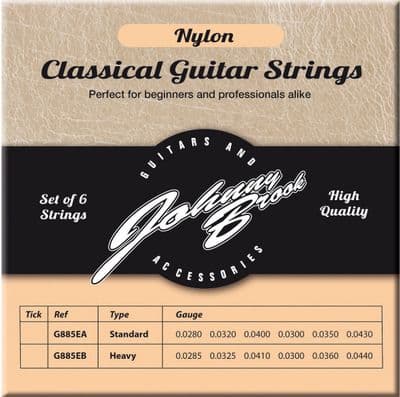 Nylon Classical Guitar Strings - Set Of 6 Standard Gauge