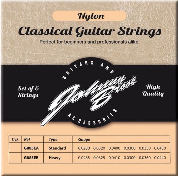 Nylon Classical Guitar Strings - Set Of 6 Standard Gauge | Cables 4 ALL