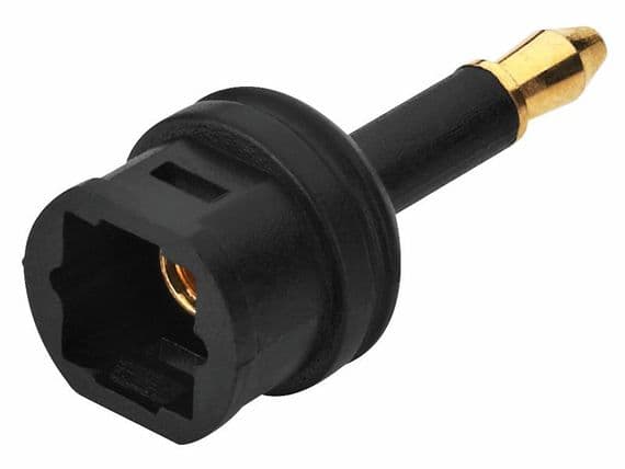 Optical / Toslink to  Mini Toslink (3.5mm) Digital Adaptor - Gold Plated