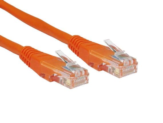 Orange 6m Ethernet Cable - CAT5e Network Cable  | Cables 4 ALL