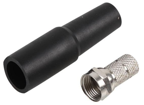 Outdoor Screw On F Plug With Weather Proof Boot - Satellite / TV Aerial | Cables 4 ALL