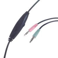PC Headset with Built in Microphone and Volume Control | SKYPE Headphones | Cables4all