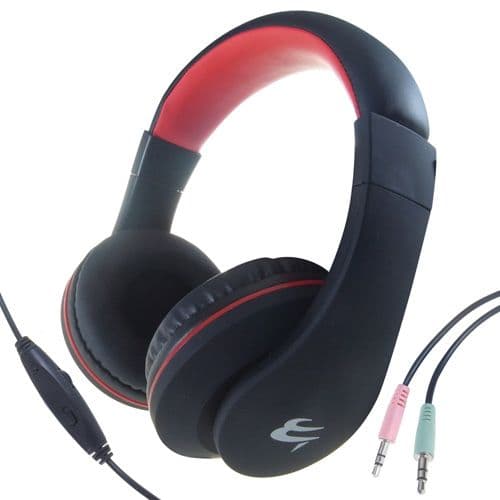 PC Headset with Built in Microphone and Volume Control | SKYPE Headphones | Cables4all