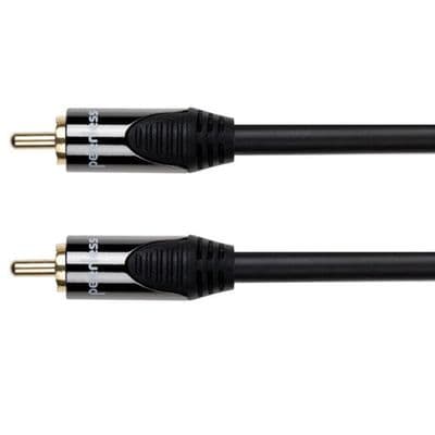 Peerless DE-DC01 1m Digital Coaxial Audio Lead - RCA plug to RCA plug