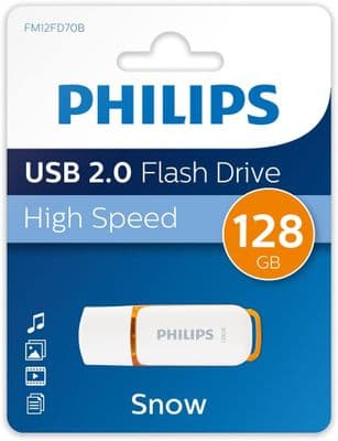 Philips 128GB USB 2.0  Flash Drive - Philips 'Snow' Edition