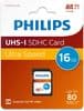 Philips 16GB SDHC UHS-I Memory Card – Class 10 Full HD (PHSD16GUHSIU1)