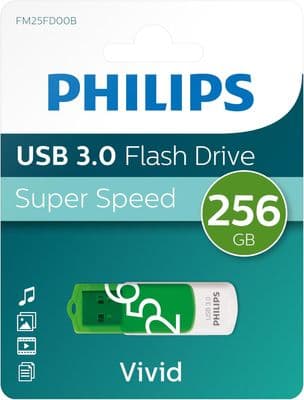 Philips 256GB USB 3.0 Flash Drive  - Vivid Edition  Green