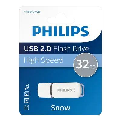Philips 32GB USB 2.0  Flash Drive - Philips 'Snow' Edition