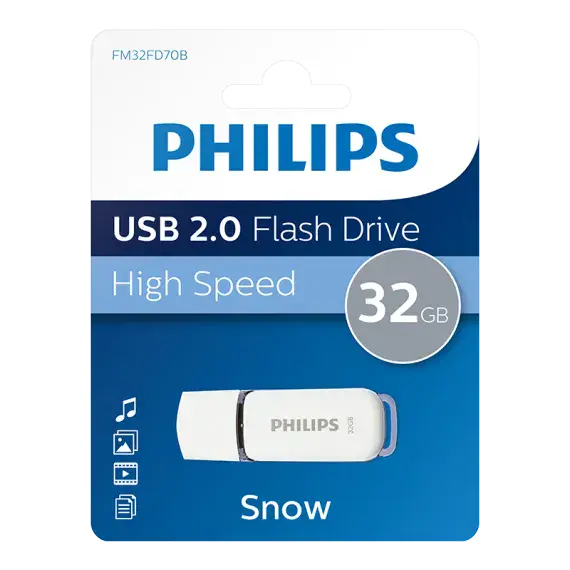 Philips Snow USB 2.0 32GB Flash Drive – Portable Memory Stick | Cables 4 ALL