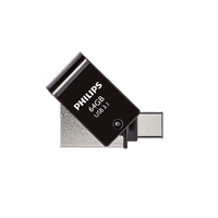 Philips 64GB USB 3.0 Flash Drive - USB C and A Dual Flash Drive | Cables 4 ALL
