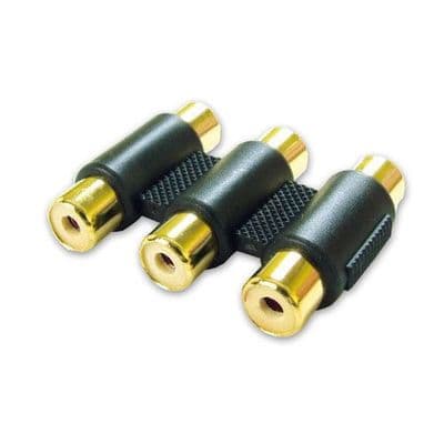 Phono RCA 3 Way Coupler