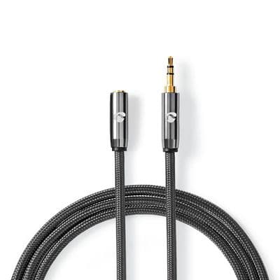 Premium 3m Headphone Extension Cable - With Braided Sleeve