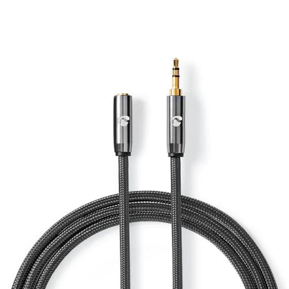 Premium 3m Headphone Extension Cable - With Braided Sleeve | Cables 4 ALL