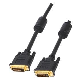 Premium 5m DVI-D Cable - Ferrite Cores - Gold Plated
