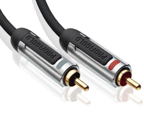 Profigold PROA4202 High Performance Stereo Interconnect - 2 x RCA  to 2 x RCA - 2 Metre