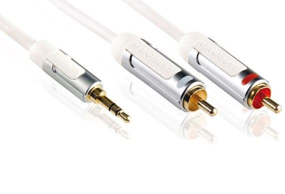 Profigold PROI3401 1m 3.5mm Jack to Phono RCA Cable for Ipod only £12.49 at Cables 4 ALL