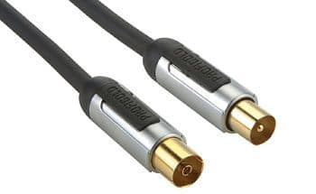 Profigold PROV8705 High Performance 5M RF Aerial Lead - Coax Plug to Coax socket