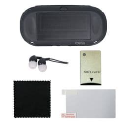 PS Vita Accessory Pack - Cover, Screen Protector, Headphones