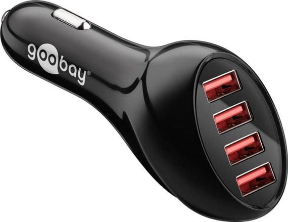 Quad 4 Port Car Charger Adapter -  4 USB Sockets | Cables 4 ALL