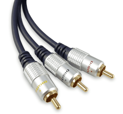 Quality 0.5m 3 x RCA Cable  - 3 RCA Plugs to 3 RCA Plugs